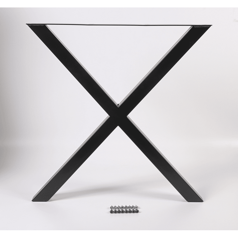 Tischuntergestell X-Form schwarz