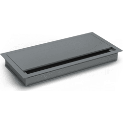 BMB Beschläge EXIT G14S Kabeldurchlass mit Klappd. schw. Bürstend.,  120x240x25mm Titanium