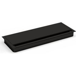 BMB Beschläge EXIT G14S Kabeldurchlass mit Klappd.,  schw.e Bürstend.,  120x320x25mm schw.