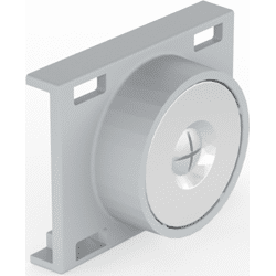 BMB Beschläge Magnethalter für magnetische Kabelführung FLEXIT-RE,  weißAluminium