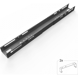 BOXIT Varioplex-Ausziebare Kabelwanne 1100-1700 mm,  schwarz