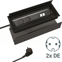 BMB Beschläge EXIT 45 plus SET mit Kabelwanne,  schwarz