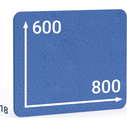 BMB Beschläge AKUSTIX Vario,  PET Paneel,  HxBxS: 600x800x18mm,  blau,  AV05