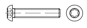 Flachkopfschrauben m. Vollgewinde und Innensechsrund ISR ISO 7380-1 Edelstahl A2