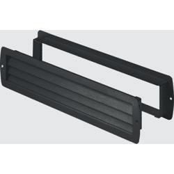 Hoju Exclusiv Lüftung Kunststoff 457x92mm schwarz fs matt