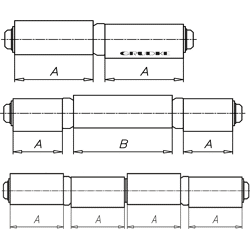 Anschweissband schwer, kugelgelagert Niro Laschen 2-teilig, Bandhöhe 144 mm