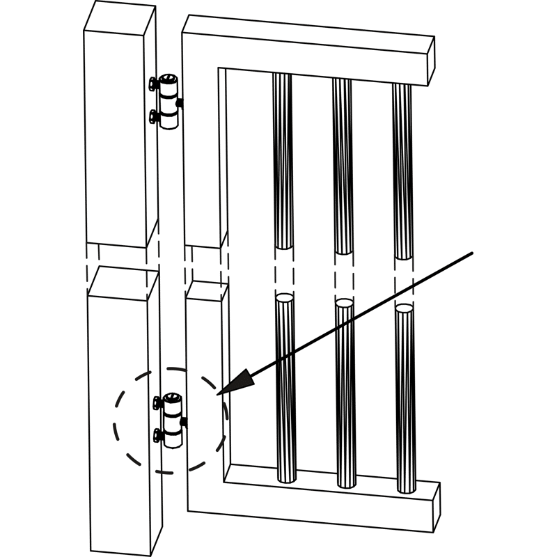 Torband verstellbar, Nirosta Bandh. 85mm, Bandrolle 30mm, Gewinde M12