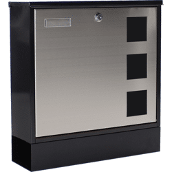 Rottner Briefkasten Design Mailbox schwarz