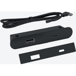 BMB Beschläge BMB USB-A+C RE Einbausteckdose schwarz
