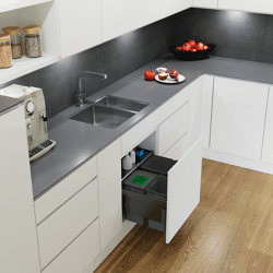 Vauth Sagel Abfalltrennsystem ENVI-Space 600er 1x22/2x10 l lavagrau
