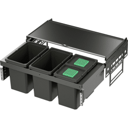 Vauth Sagel Abfalltrennsystem ENVI-Space-900er 2x22/2x10 lavagrau