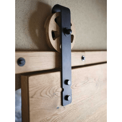 WooDrive M manueller Schiebetürbeschlag 1900 mm Nussbaum