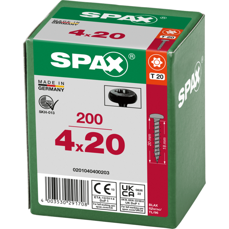 Halbrundkopf T-Star Plus VG T20 4x20 BLAX