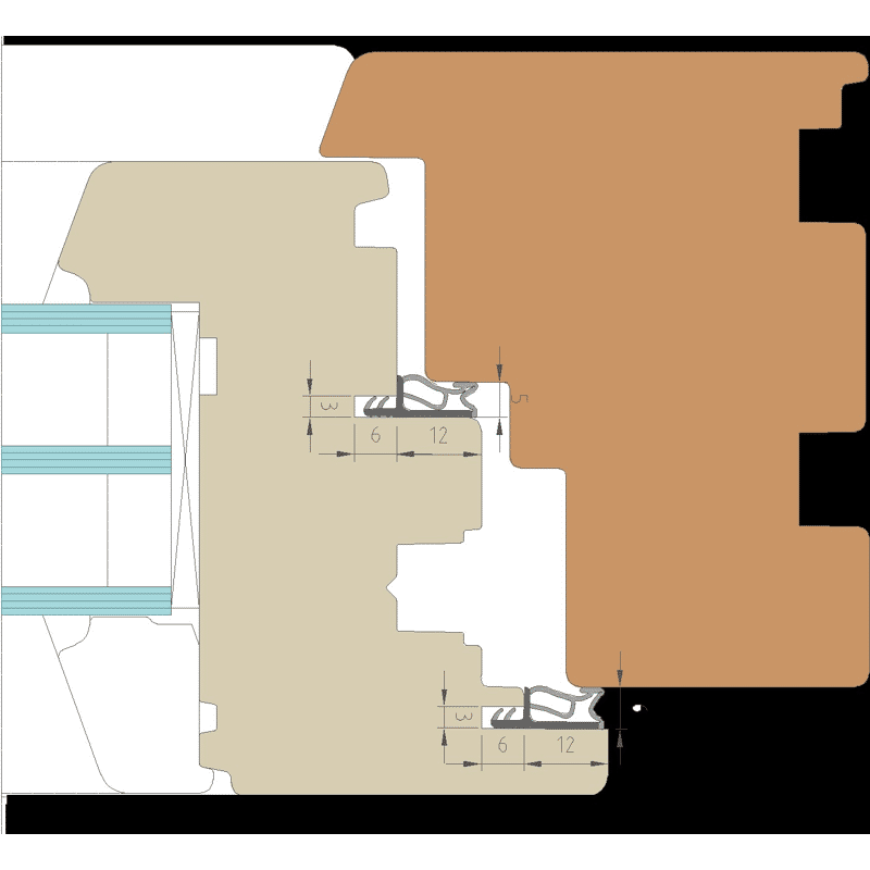 Fensterdichtung D3830 Lichtgrau
