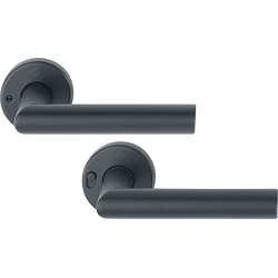 HOPPE Türgriffgrt. Minilock,  Amsterdam 8 mm E1400Z/42VR F9714M,  schwarz DIN RS