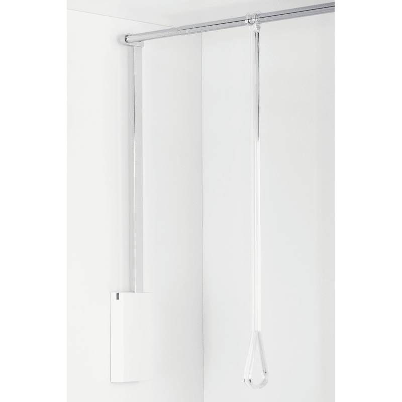 Kleiderlift SERVETTO 3T 560-950 mm weiß/chrome poliert