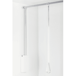 Kleiderlift SERVETTO 3T 560-950 mm weiß/chrome poliert