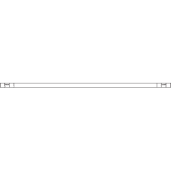 Kleiderstange für SERVETTO PROFESSIONAL 1190-1450 mm schwarz