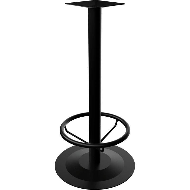 Stehtischgestell POHL 191, Höhe 1070mm, Bodenpl. Rund 550mm, Schwarz