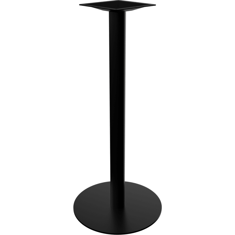 Stehtischgestell POHL 8181, Höhe 1070mm, Bodenpl. Rund 480mm, Schwarz