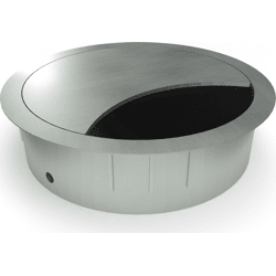 BMB Beschläge Kabeldurchführung Zamak edelstahl fini., Aussen: 80mm, Bohr: 88mm