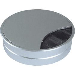 BMB Beschläge Kabeldurchführung Aluminium silber eloxiert 85 x 22 mm