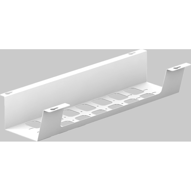 BOXIT V Kabelwanne mit großer Aussparung 520mm, weiß
