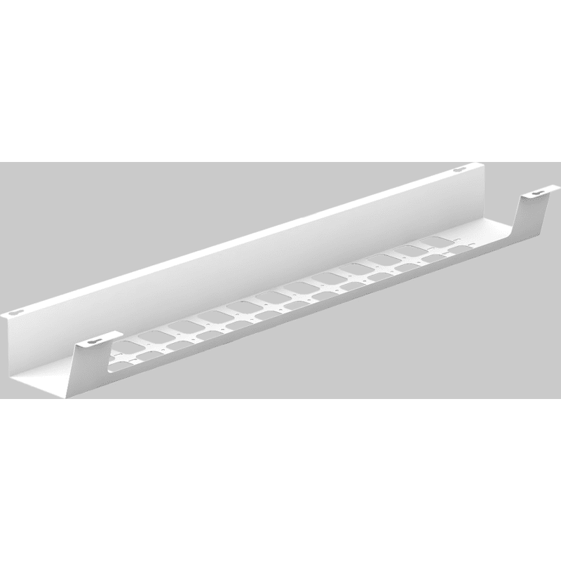 BOXIT V Kabelwanne mit großer Aussparung 1000mm, weiß