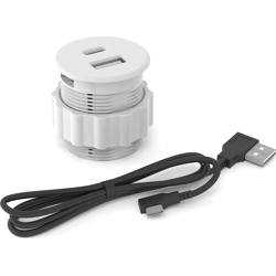 BMB USB-A+C Einbausteckdose weiß