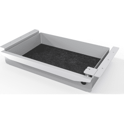 BMB Beschläge STORIT Schublade,  abschließbar,  Unterbau,  weißAluminium