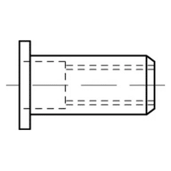 DIN- und Normteile Blindnietmuttern ART 88423 St. gal Zn Flako M 8 / 0, 25 - 3, 5