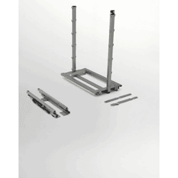 Kesseböhmer Beschlag-Set DISPENSA junior III SB=300mm silber